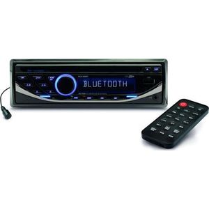 Caliber Autoradio met Bluetooth - CD Speler - Handsfree bellen - Externe microfoon - Afstandsbediening - Audio streamen - USB, SD, AUX, FM - 1 DIN - RGB - Meerkleurige verlichting instelbaar(RCD125BT)