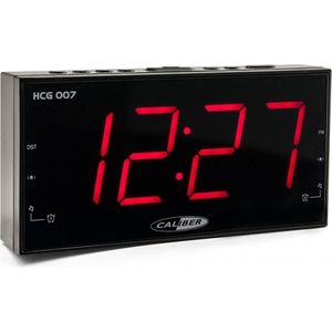 Caliber HCG007 - Wekkerradio met groot display - Zwart