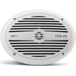 Caliber Boot Speakers - Set van 2 Marine Speakers - 2 x 180 Watt vermogen - IP56 Spatwaterdicht - 6x9 Inch - UV-Coating - Wit (CSM69-NEW)