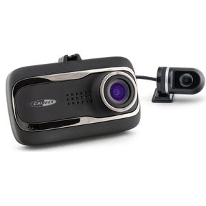 Caliber Dashcam Voor Auto - Voor en Achter - G-sensor - 2.0 Inch LCD Scherm - 1080P Parkeermodus met Bewegingsdetectie - Achteruitkijk camera - Loop Recording - GPS - Micro SD opslag (DVR225ADUAL)