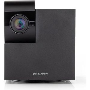 Beveiligingscamera voor binnen - Privacy stand - Huisdiercamera - Wifi - Pan Tilt - 1080P - Beweeg en Geluidsdetectie - Nachtzicht - Werkt met App - Zwart (HWC202PT)
