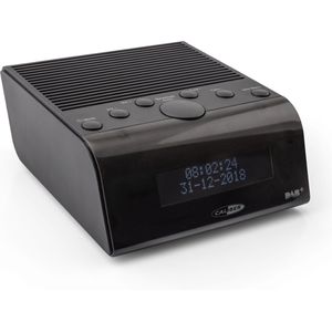 Caliber Wekkerradio met DAB+ - Digitale wekkerradio - Dimbaar LED Display - twee alarmen - Snooze functie - kleur Zwart (HCG011DAB)