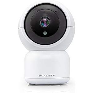 Beveiligingscamera voor binnen - Huisdiercamera - Wifi - Pan Tilt - 1080P - Beweeg en Geluidsdetectie - Nachtzicht - Werkt met App - Wit (HWC102PT)