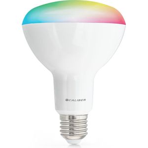 Caliber Smart Lamp E27 - Slimme Lamp RGB en Warm Wit - Slimme verlichting - LED Lamp Ledlamp - Dimbaar - Tuya Smart (HBT-BR30)