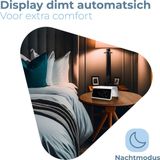Caliber Digitale Wekker - Met Draadloze Oplader - Wake Up Light - Wit