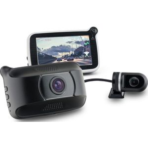 Caliber Dashcam - Voor en Achter Camera - G-sensor - 2.7 Inch LCD Scherm - 1080P Full HD - Parkeermodus met Bewegingsdetectie - Achteruitkijk camera - Loop Recording - GPS - Micro SD opslag (DVR225-DUAL)