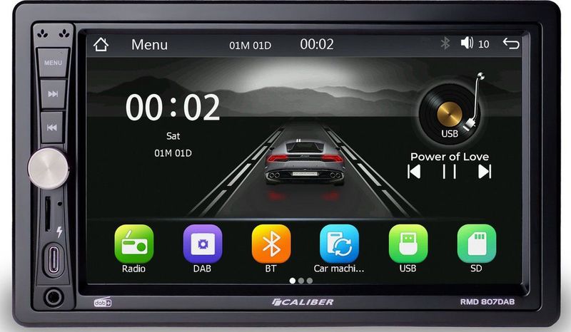 Caliber - RMD807DAB - DAB+ Autoradio - Bluetooth - 7" Touchscreen - 4 x 75 Watt