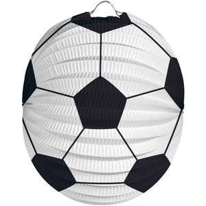 Folat - Voetbal Lampion 22cm - Perfecte decoratie voor voetbalfeestjes en lampionnenoptochten