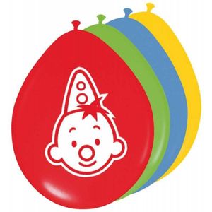 Folat Bumba Ballonnen - 8 stuks | Kleuren: rood, groen, blauw en geel | Formaat: 30 cm