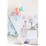 Ballons Einhorn & Regenbogen 33cm 6 Stk.