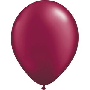 Latex ballon, 30 cm, donkerrood, 50 stuks