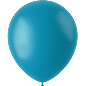 Folat - ballonnen Calm Turquoise Mat 33 cm - 100 stuks