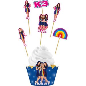 Cupcake Decoratie Set K3 12-delig