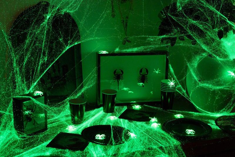 Halloween Spinnenweb Glow In The Dark