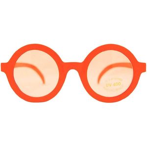 Nerd feest brillen oranje