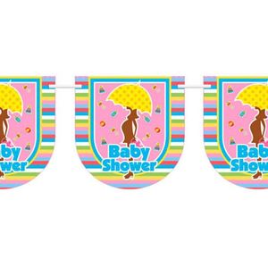 Folat Baby Shower Vlaggenlijn - 10 meter - Plastic - Bestel nu in onze webshop