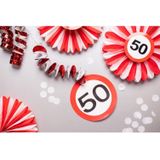 Honeycomb 60 Jaar Verkeersbord 25cm 3st
