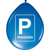 Folat - Blauwe Pensioen Ballonnen - 30cm - 10st - Gemaakt van Latex