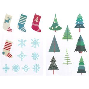 Folat - Raamstickers - Winter - Holly Jolly - 20 stuks - Welkom Sinterklaas - Sinterklaas versiering - Sinterklaas intocht - Sinterklaas en Piet -sinterklaas Cadeautjes
