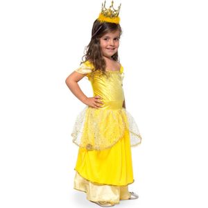 Folat - Goudkleurige Prinsessenjurk Meisjes 116-134