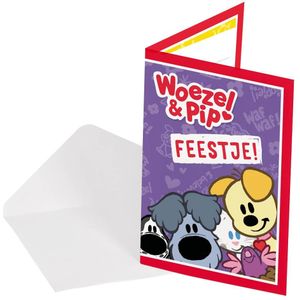 Woezel en Pip Uitnodigingen 8st