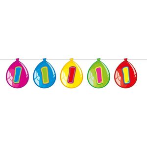 Feestelijke 1 Jaar Birthday Ballonnen Slinger - 10 meter