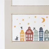Sinterklaas Welkom Sint & Piet Raamstickers - Set van 5 stuks, PVC materiaal