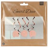 Hangdecoratie 70 Jaar Rose Goud 75cm 5st