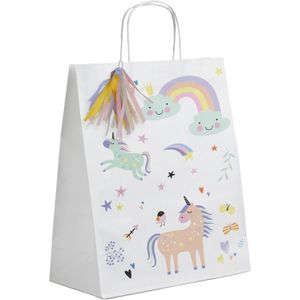 Folat Cadeauverpakking: Prachtige Uitdeelzakjes Unicorns & Rainbows - 6 stuks