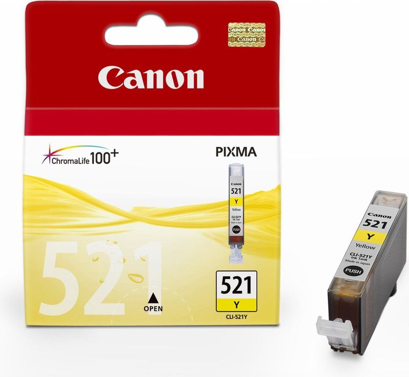 Canon - CLI-521 Y - Inktcartridge - Geel - 9ml