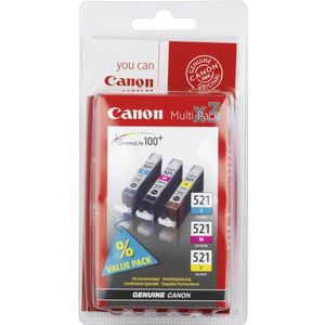 Canon CLI-521 Multipack (Transport schade) kleur (2934B010) - Inktcartridge - Origineel