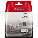 Canon PGI-5BK inktcartridge zwart dubbelpak (origineel)