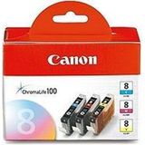 Canon - CLI-8 C/M/Y Inktcartridges - Cyan, Magenta, Geel - 3x13ml