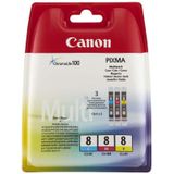 Canon CLI-8 Color pack (Opruiming losse doosjes) kleur (0621B029) - Inktcartridge - Origineel