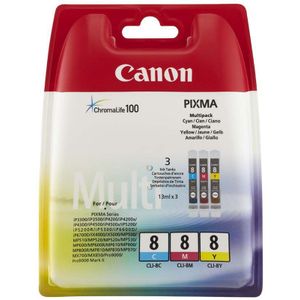 Canon CLI-8 Color pack (Opruiming losse doosjes) kleur (0621B029) - Inktcartridge - Origineel