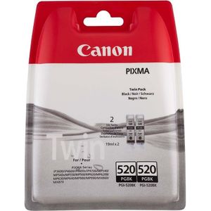 Canon Pgi-520bk Zwart 2-pack (2932b012)