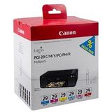 Canon PGI-29 Multipack Inktcartridges - Cyan, Magenta, Yellow, Photo Cyan, Photo Magenta, Red - 6 Stuks