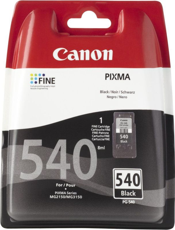 Canon PG-540 w/sec inktcartridge 1 stuk(s) Origineel Normaal rendement Zwart