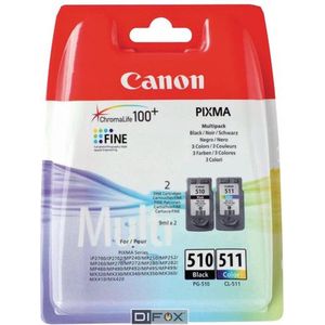 Canon - PG-510/CL-511 - Inktcartridges - Zwart/Kleur