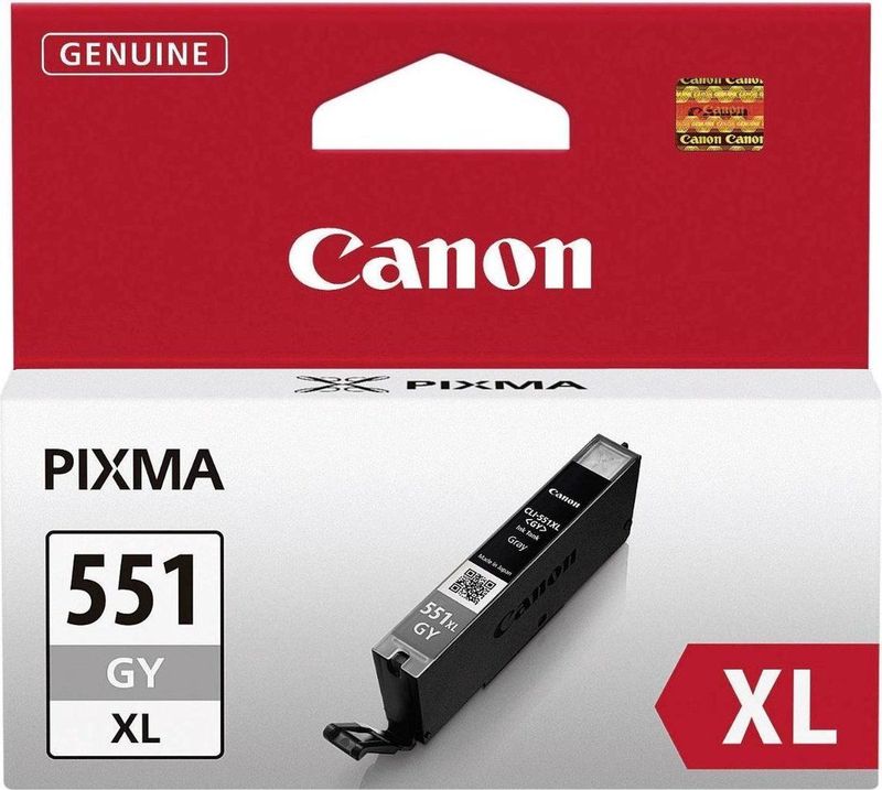 Canon CLI-551XL GY w/sec inktcartridge 1 stuk(s) Origineel Hoog (XL) rendement Grijs
