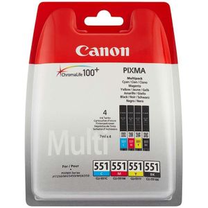 Inktcartridge Canon CLI-551 multipack BK/C/M/Y (origineel)