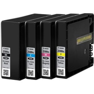 Canon PGI-2500XL Inktcartridge - Zwart Cyaan Geel Magenta - Hoge Capaciteit