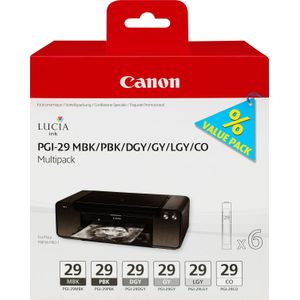 Canon PGI-29 Multipack zwart en kleur (4868B018) - Inktcartridge - Origineel
