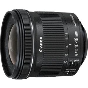 Canon EF-S 10-18mm f/4.5-5.6 IS STM + EW-73C + Lens Cloth SLR Ultra-groothoeklens Zwart
