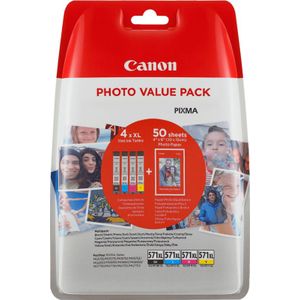 Canon CLI-571XL -  XL Inktcartridge - Zwart / Cyaan / Magenta / Geel