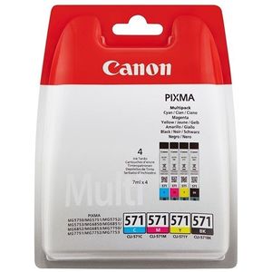 Canon Inktcartridge CLI-571BK/C/M/Y 4-kleuren Multipack