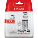 Canon CLI-581XXL - XXL Inktcartridge multipack - Zwart / Cyaan / Magenta / Geel