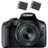 Canon EOS 2000D - Spiegelreflexcamera - + 18-55mm f/3.5-5.6 IS-lens + Extra Accu