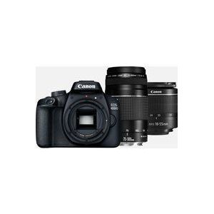Canon EOS 4000D-camera + EF-S 18-55mm III + EF-S 75-300mm III