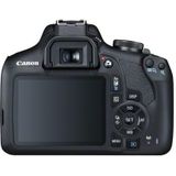 Canon EOS 2000D Spiegelreflexcamera (24,1 MP, DIGIC 4+, 7,5 cm (3,0 inch) lcd-scherm, full-hd, wifi, APS-C CMOS-Sensor) inclusief lenzen EF-S 18-55 mm F3.5-5.6 IS II en EF 75-300 mm F4-5.6 III, zwart